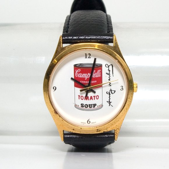 Other - Andy Warhol Tomato Soup Watch with Tin Pop Art